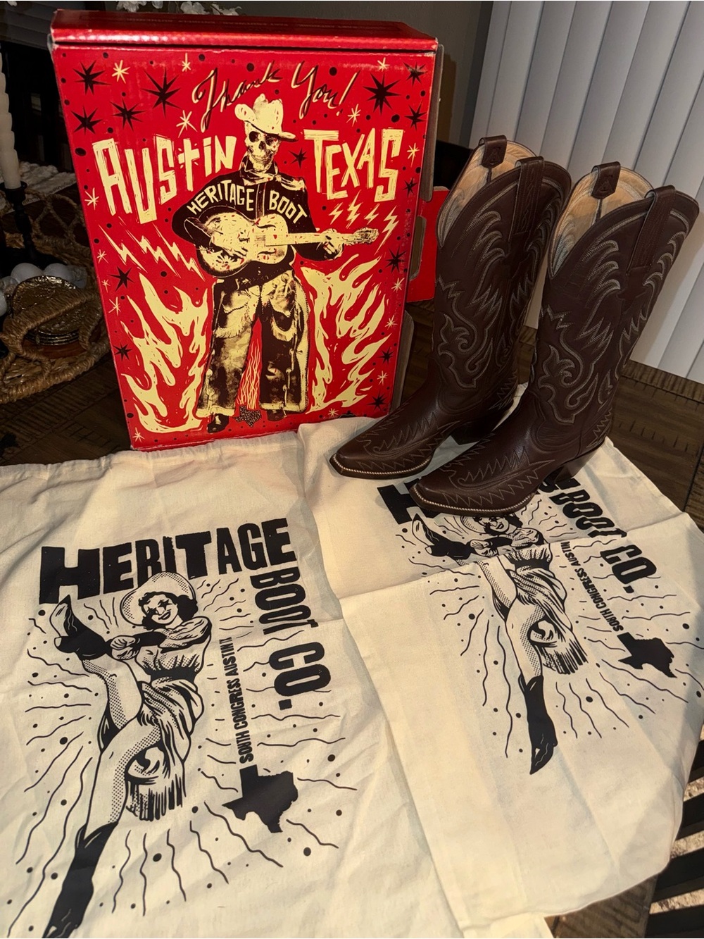 🤎 HERITAGE BOOT CO. CUT-N-SHOOT WESTERN BOOTS – WOMEN’S SIZE 7 🤎